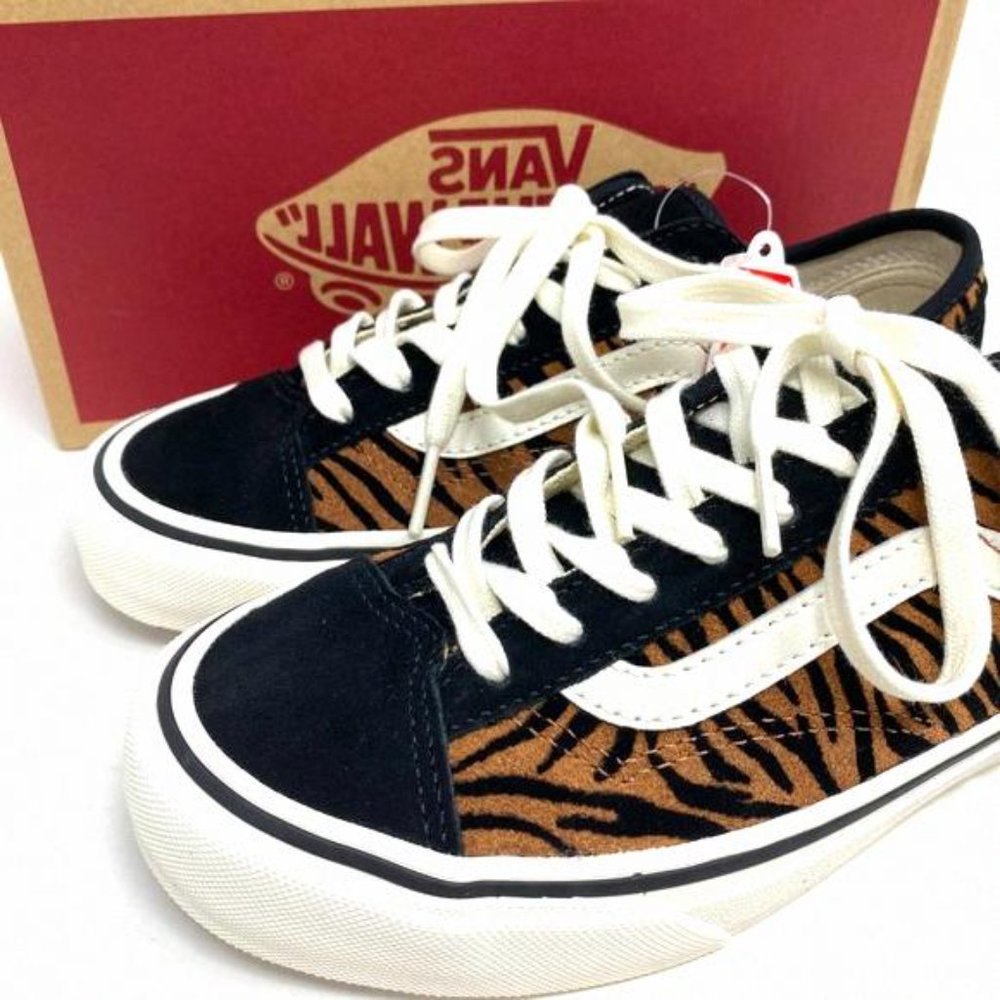 VANS Style 36 Decon SF Sneaker Women Size Animal VN0A5HYR9ZY Suede Brown Stripes - Picture 9 of 12